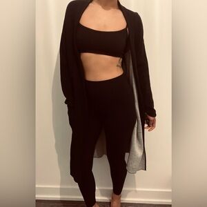 Babaton Long Black Cardigan